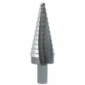 single flute step drill w/12 steps up to 7/8"