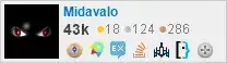 profile for Midavalo on Stack Exchange, a network of free, community-driven Q&A sites