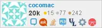 profile for cocomac on Stack Exchange, a network of free, community-driven Q&A sites