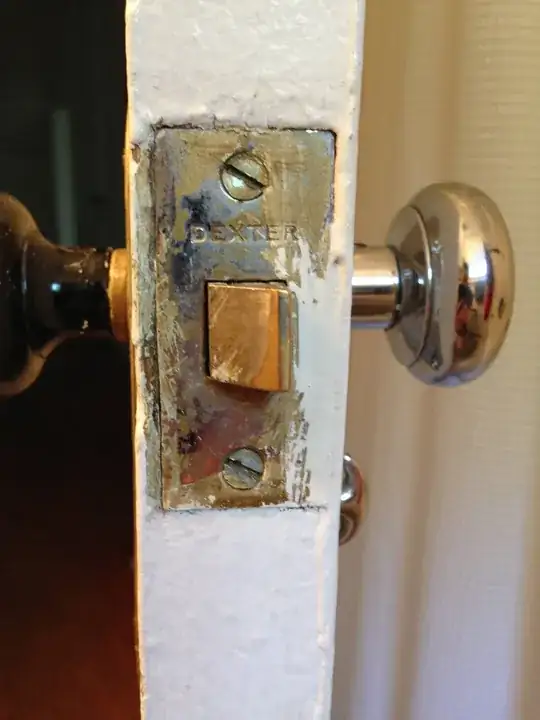 image of damaged doorframe
