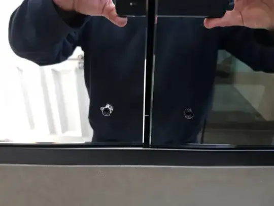 bad hole in mirror