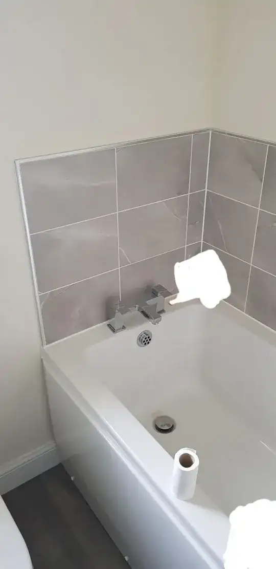 half tiled walls