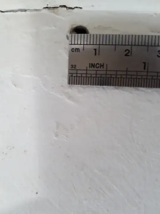 drilled hole