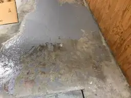 mortar in the top, but this very much looks like a repair. foundation on the right was blown out to connect to an addition