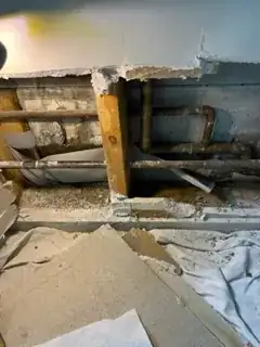 back of shower