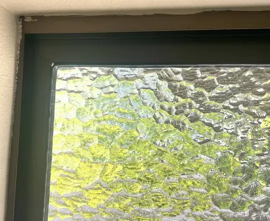window frame closeup