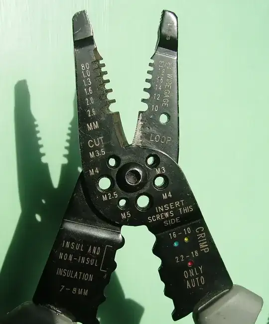 wire stripper close-up