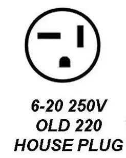 6-20 250v (old 220 receptacle)