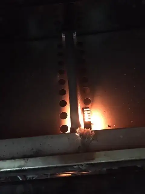 No flame