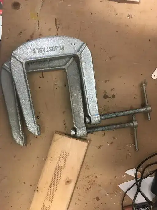 clamps and board