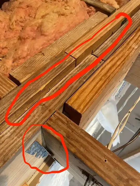 floor joist hanger and separation