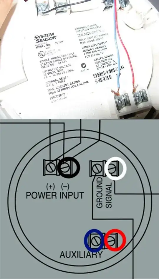 Old Smoke Detector Wiring