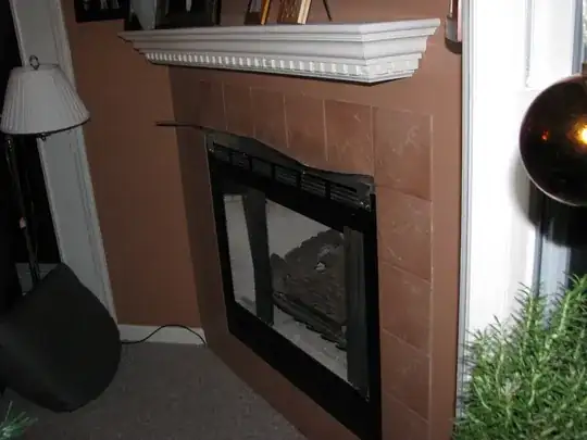 Side view of homemade heat shield