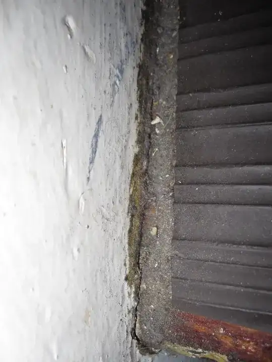 one step on the banister side