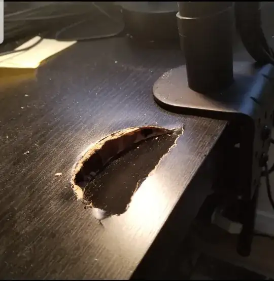 table hole