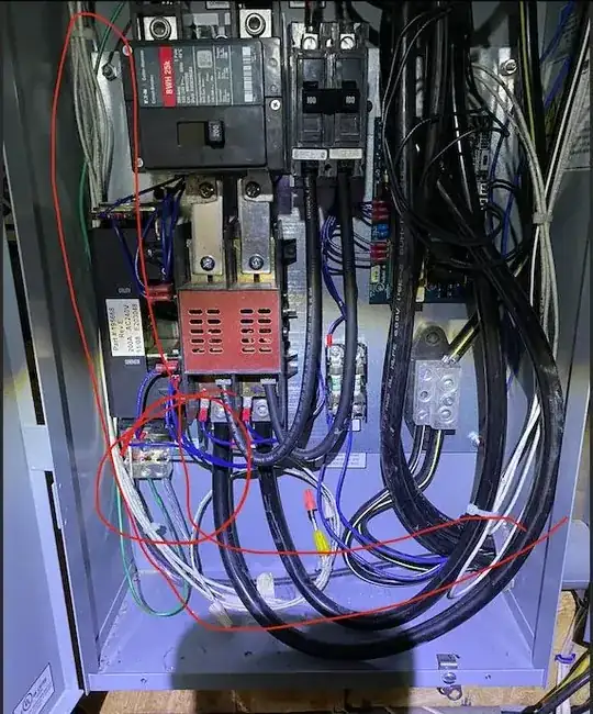 Generator panel to main panel ground + generator panel ground to outside conduit