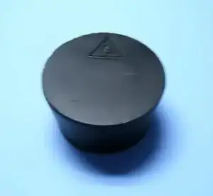 Closeup of the melted electrical tape