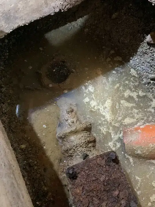 Basement plumbing cut-out 2