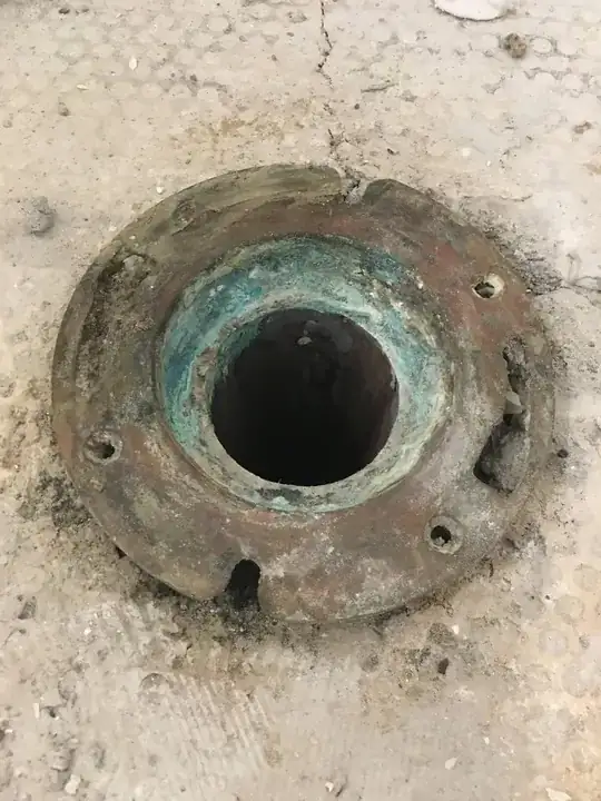Flange from above