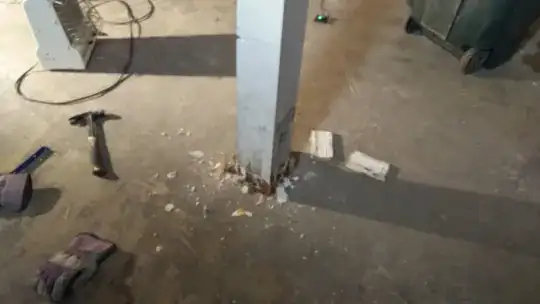 example of loose wall cable cover