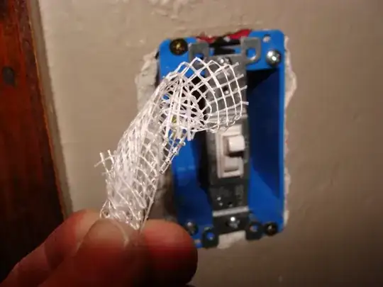 wad of fiberglass tape