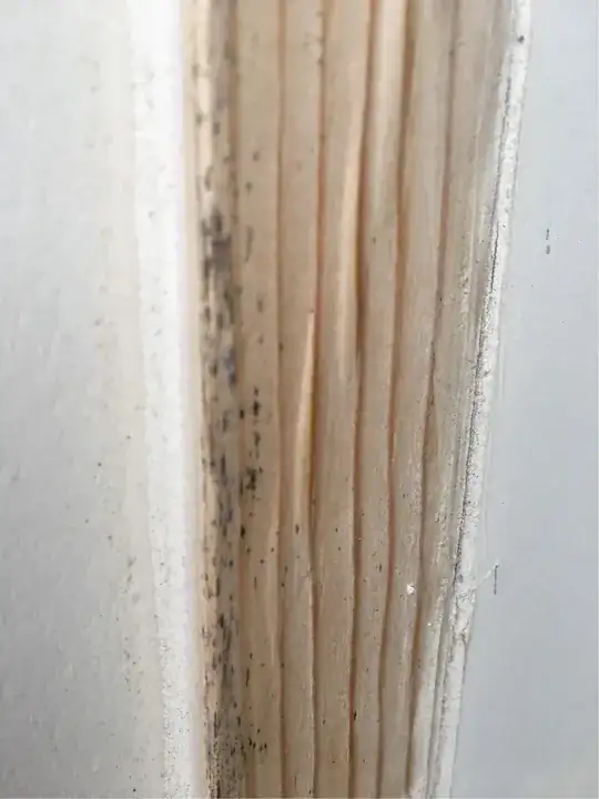 wood frame close up