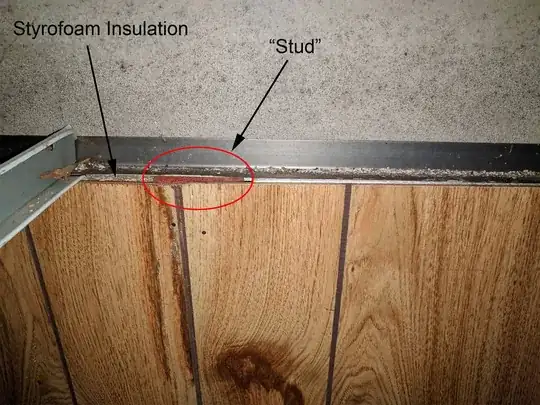Garage interior showing joists