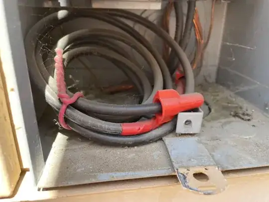 capped ends inside load center