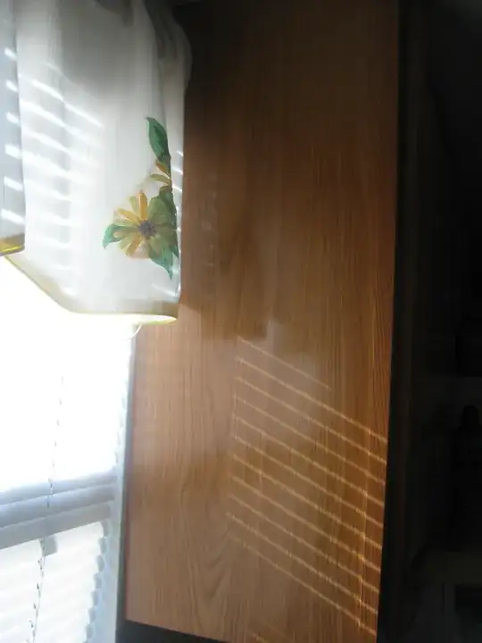 Side of cabinet