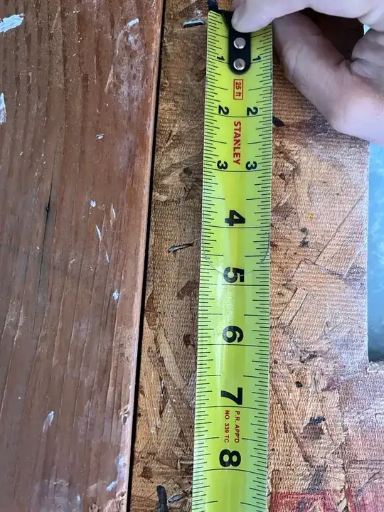 Staples fastening OSB to stud