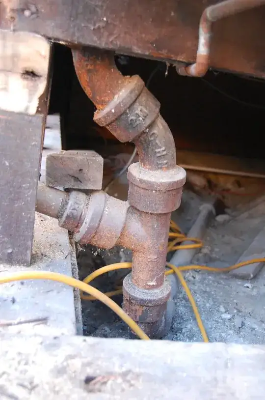 2" cast iron pipe and cleanout