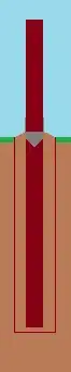 Post in Dirt with breakaway