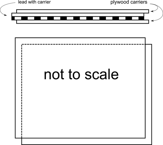 Illustration of door pulley problem