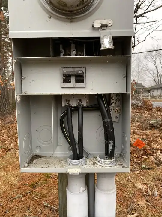Meter box at the street
