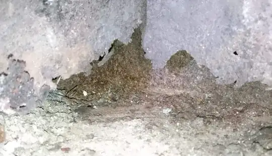 back of fireplace