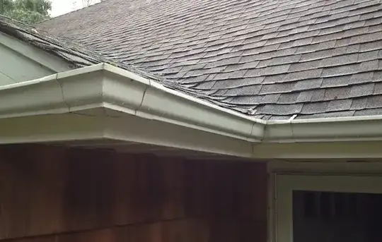 Valley of roof
