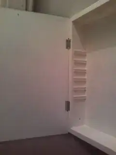 mirror on cabinet