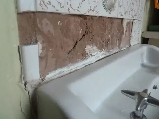 tiles fallen off