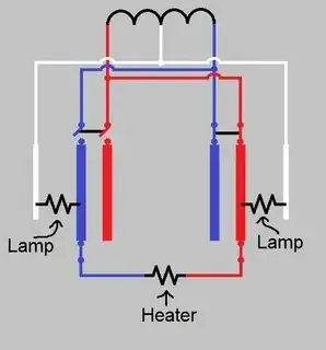 Two panels wired from a single transformer main breaker open
