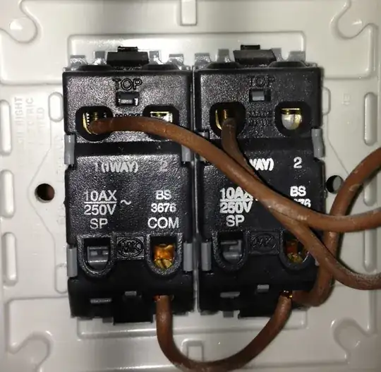 The back of the switch