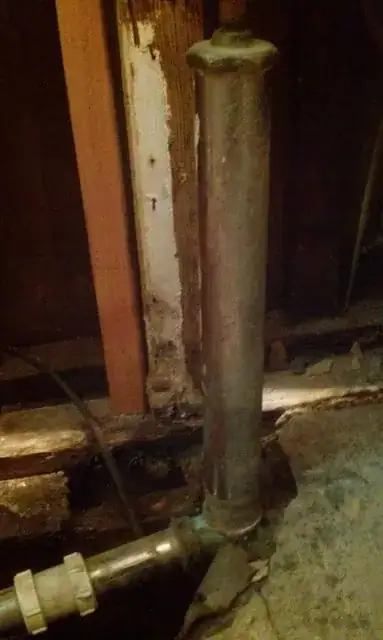 external tub drain.