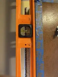 Level against upper door