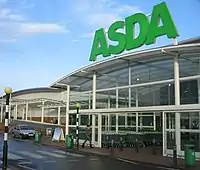 Large Asda sign