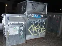 Altkleider-Container, Zentrum für Ost-Europa Hilfe e.V., Farbe: silber