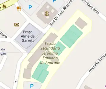 Portugal browse map Contact  Escola Secundária Jerónimo Emiliano de Andrade Praça Almeida Garrett9700-016 Angra do HeroísmoPhone +351 295401230E-Mail: es.jea@azores.gov.pt