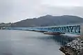Bergsøysund Bridge is a pontoon bridge that crosses the Bergsøysundet