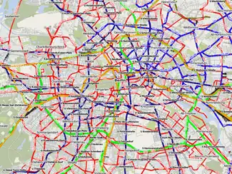 Public transport map ÖPNVkarte.de