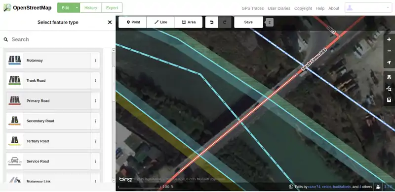 Select the type of structure we are going to map.