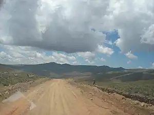 Actual surface=dirt road.