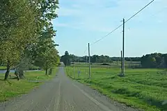 Note that while some people would refer to this as "dirt road" in OSM it should be tagged as surface=compacted.